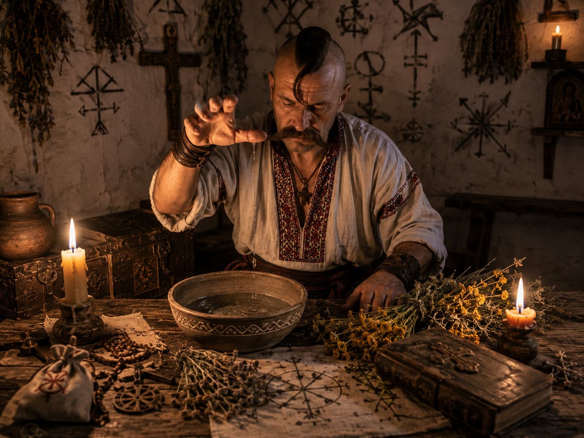 Explore Slavic Folk Magic & Spirit Explore Slavic Folk Magic & Spirit — ancient znakhar traditions, Cossack rituals and mysterious healing knowledge passed down through generations.